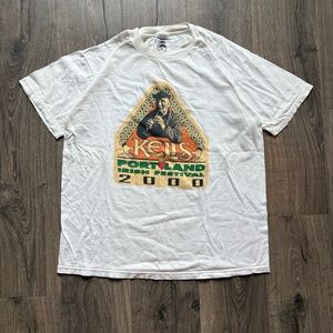 Vintage JERZEES Mens T-Shirt Large White St Patricks Day 2000 Y2K Event